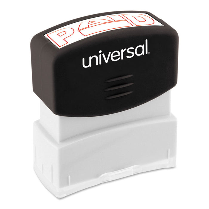 Message Stamp, PAID, Pre-Inked One-Color, Red