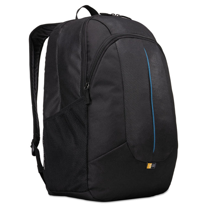 Prevailer 17" Laptop Backpack, 12 1/2 x 12 1/4 x 18, Black with Blue Accent