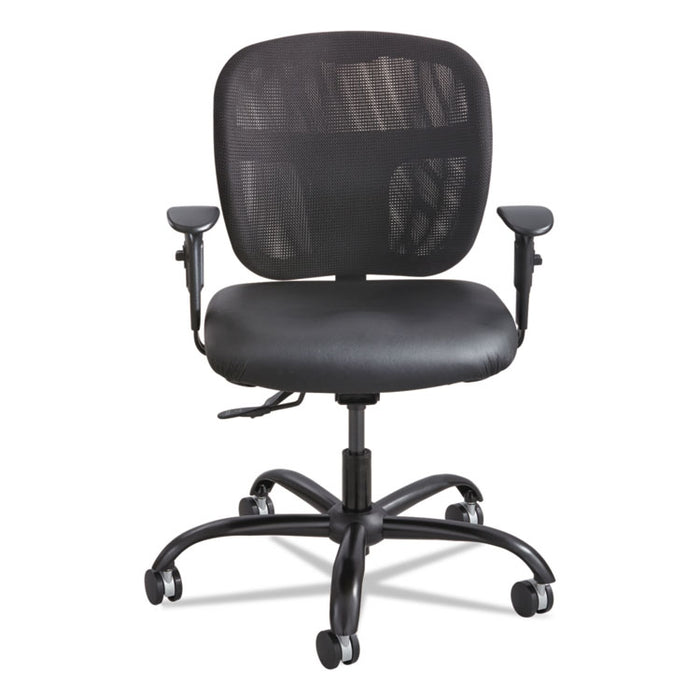 Vue Intensive-Use Mesh Task Chair, Supports up to 500 lbs., Black Seat/Black Back, Black Base