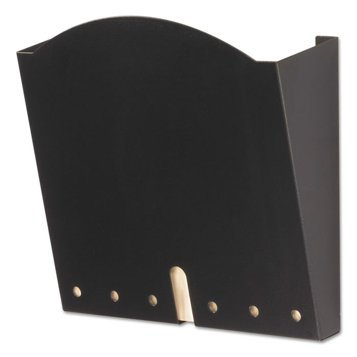 HIPAA-Compliant Wall Pocket, Letter, Black, 12 x 3 x 10 3/4