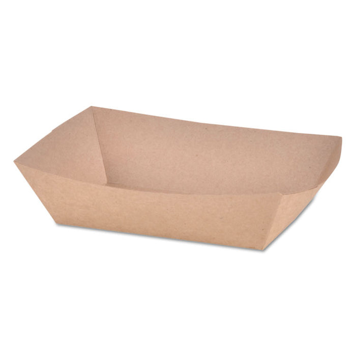 Paper Food Baskets, 2 lb Capacity, Brown Kraft, 1,000/Carton