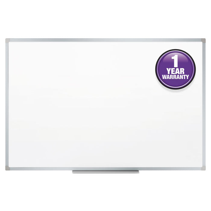 Dry-Erase Board, Melamine Surface, 48 x 36, Silver Aluminum Frame
