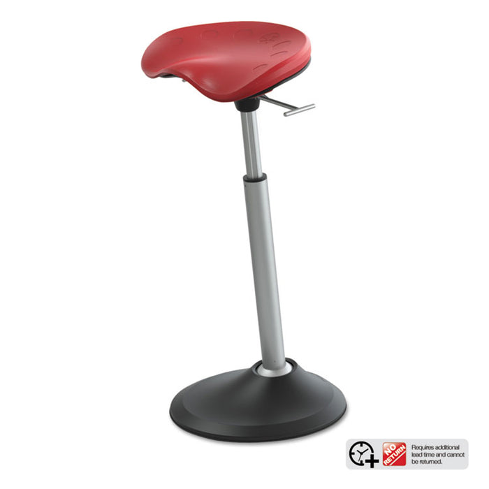 Mobis II Seat by Focal Upright, Red Seat, Red Back, Black Base
