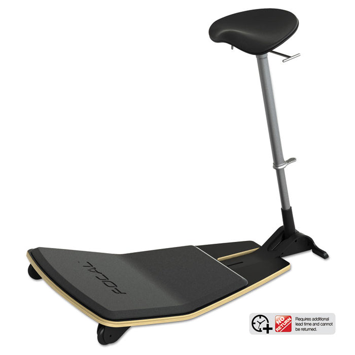 Locus Learning Seat by Focal Upright, Nubuck/Nubuck, Black Base