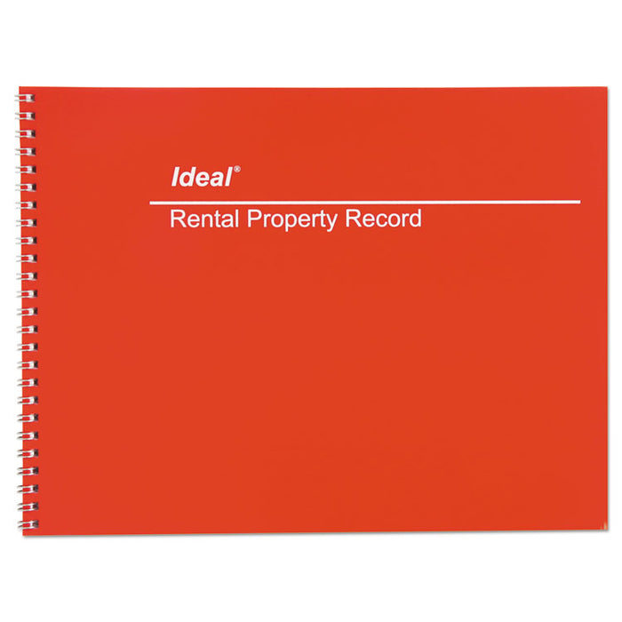 Rental Property Record Book, 8 1/2 x 11, 60-Page Wirebound Book