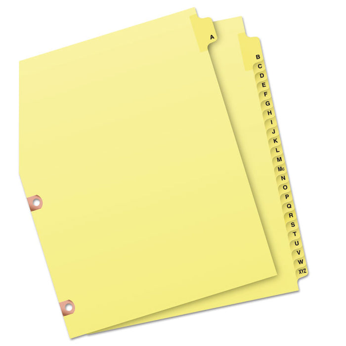 Preprinted Laminated Tab Dividers w/Copper Reinforced Holes, 25-Tab, Letter