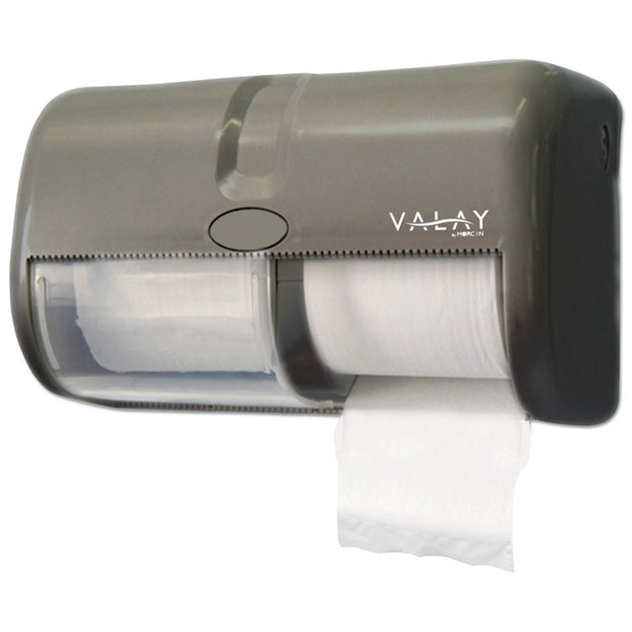 Morsoft Plastic Small Core Tissue Dispenser, 11.5" x 6.5", Black