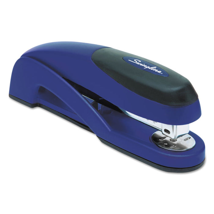 Optima Full Strip Desk Stapler, 25-Sheet Capacity, Metallic Blue