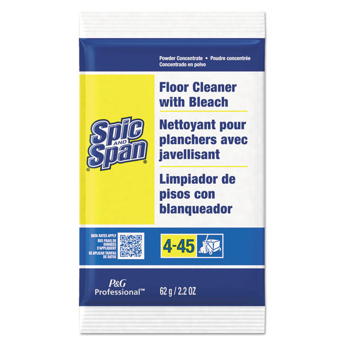 Bleach Floor Cleaner Packets, 2.2oz Packets, 45/Carton