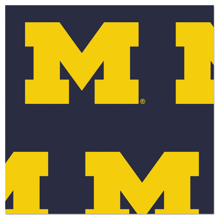 College DuckTape, University of Michigan Wolverines, 3" Core, 1.88" x 10 yds, Blue/Maize