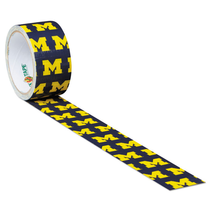 College DuckTape, University of Michigan Wolverines, 3" Core, 1.88" x 10 yds, Blue/Maize