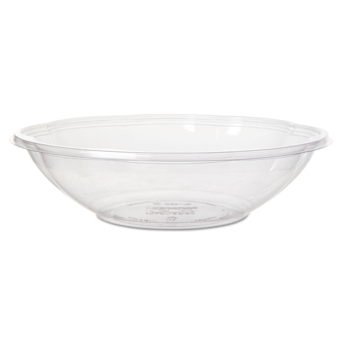 Salad Bowls, 48 oz, 9.5" Diameter x 2.5"h, Clear, Plastic, 300/Carton
