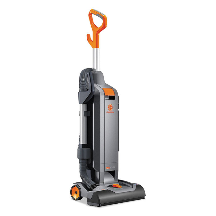HushTone Vacuum Cleaner with Intellibelt, 15" Cleaning Path, Gray/Orange