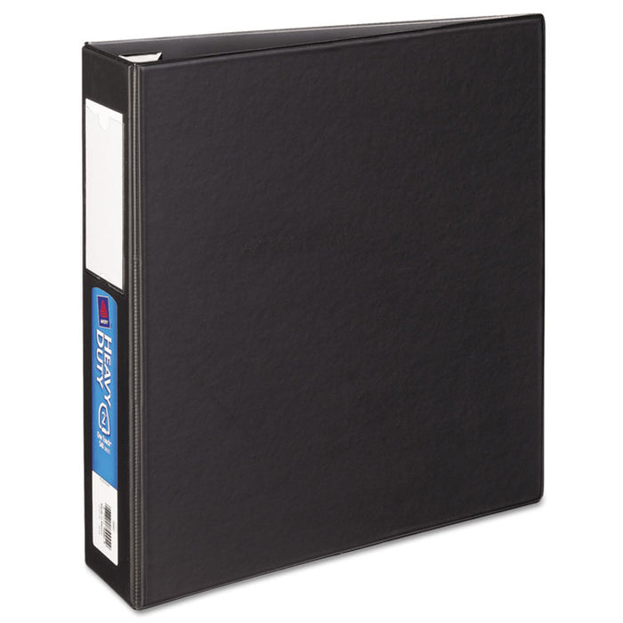 Heavy-Duty Non-View Binder with DuraHinge and One Touch EZD Rings, 3 Rings, 2" Capacity, 11 x 8.5, Black