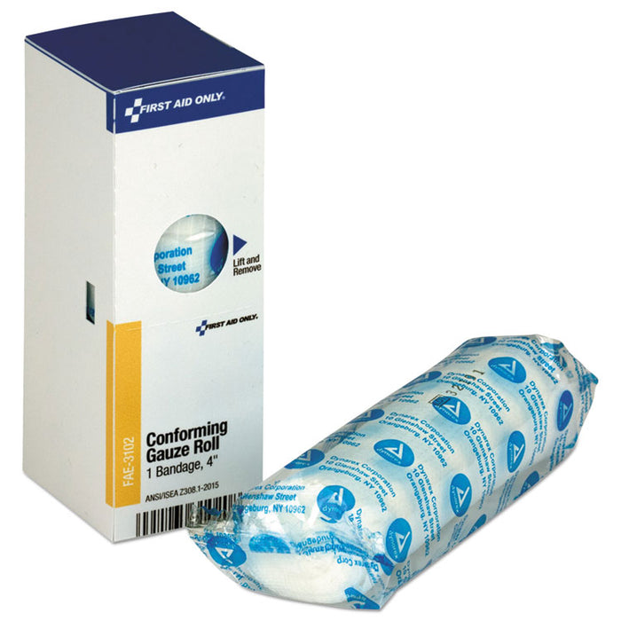 Gauze Refill for ANSI-Compliant First Aid Kit, 4" Conforming Gauze Roll
