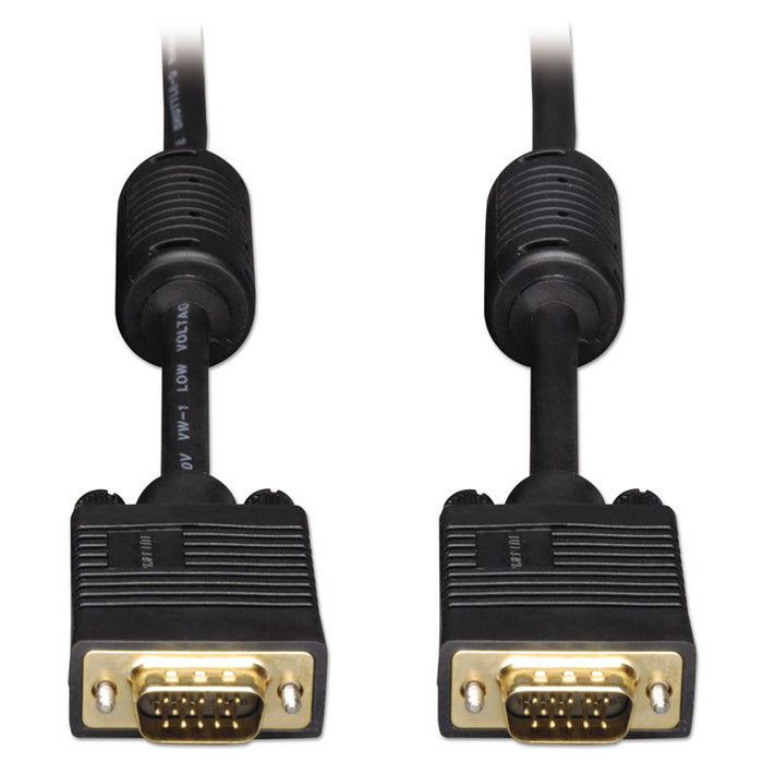 VGA Coaxial High-Resolution Monitor Cable with RGB Coaxial (HD15 M/M), 50 ft.