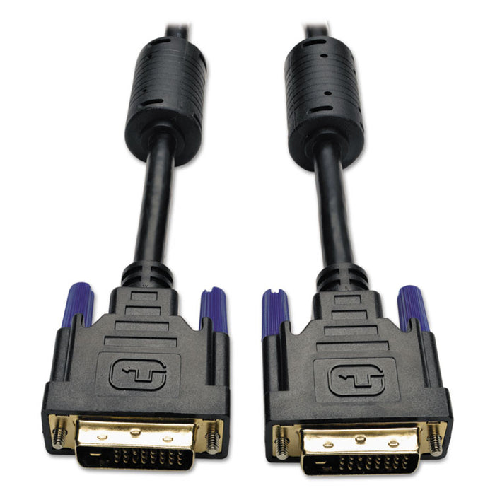 DVI Dual Link Cable, Digital TMDS Monitor Cable, DVI-D (M/M), 6 ft., Black