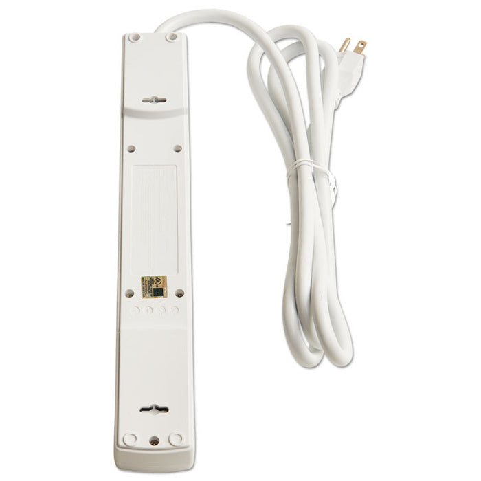 Surge Protector, 6 Outlets/2 USB Charging Ports, 6 ft Cord, 1080 Joules, White