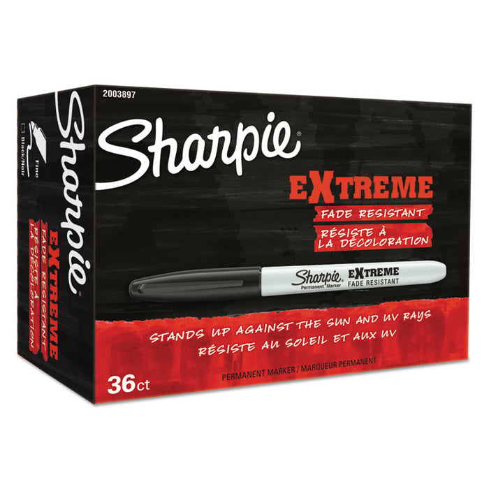 Extreme Marker, Fine Bullet Tip, Black, 36/Pack