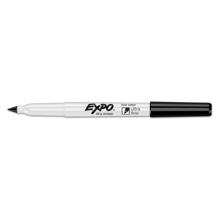 Low-Odor Dry Erase Marker Office Value Pack, Extra-Fine Needle Tip, Black, 36/Pack