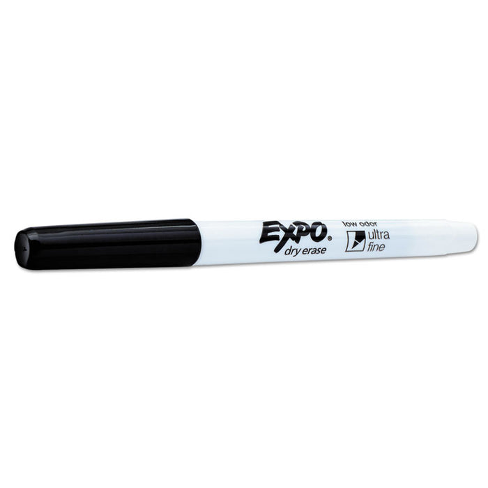 Low-Odor Dry Erase Marker Office Value Pack, Extra-Fine Needle Tip, Black, 36/Pack