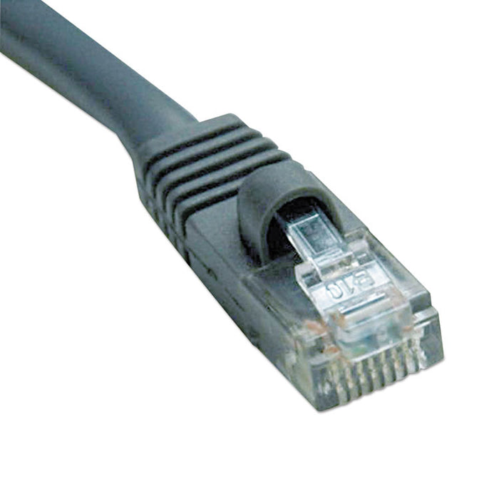 Cat5e 350MHz Molded Patch Cable, RJ45 (M/M), 100 ft., Gray