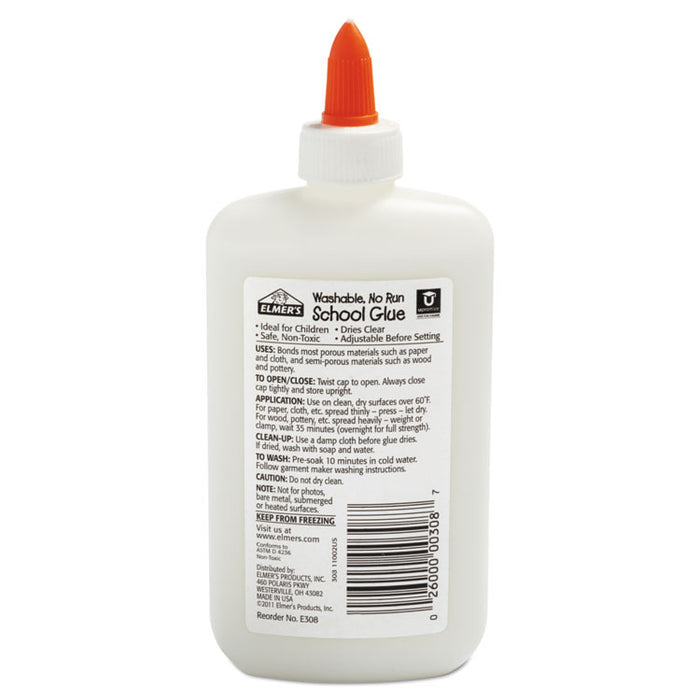 Washable School Glue, 7.63 oz, Dries Clear