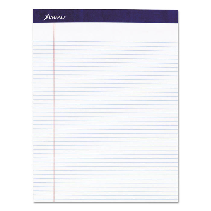 Legal Ruled Pads, Narrow Rule, 50 White 8.5 x 11.75 Sheets, 4/Pack