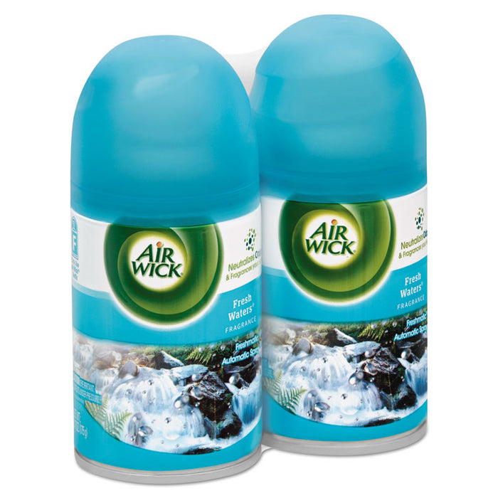Freshmatic Ultra Automatic Spray Refill, Fresh Waters, Aerosol, 5.89 oz, 2/Pack