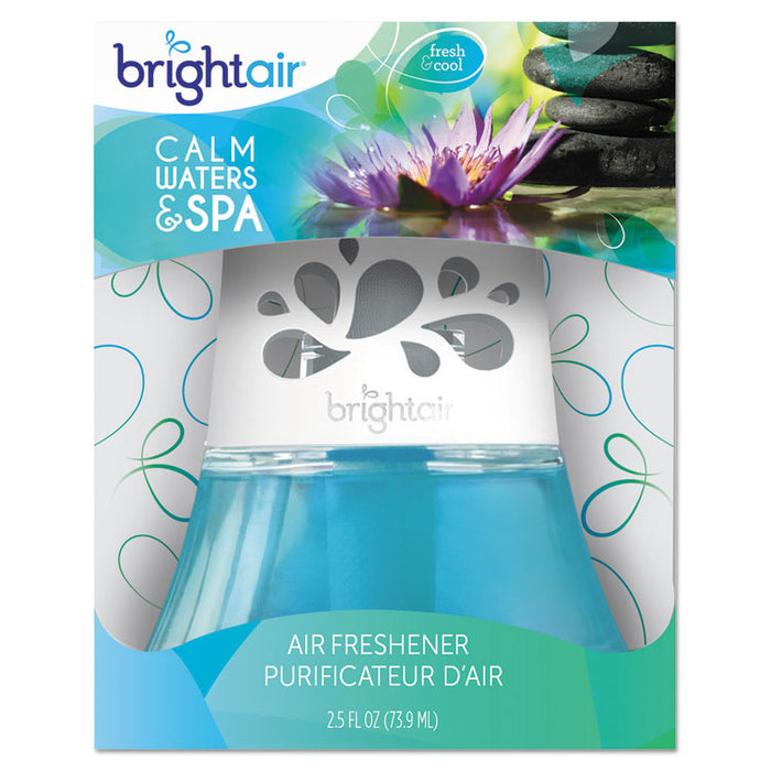 Scented Oil Air Freshener, Calm Waters and Spa, Blue, 2.5 oz, 6/Carton