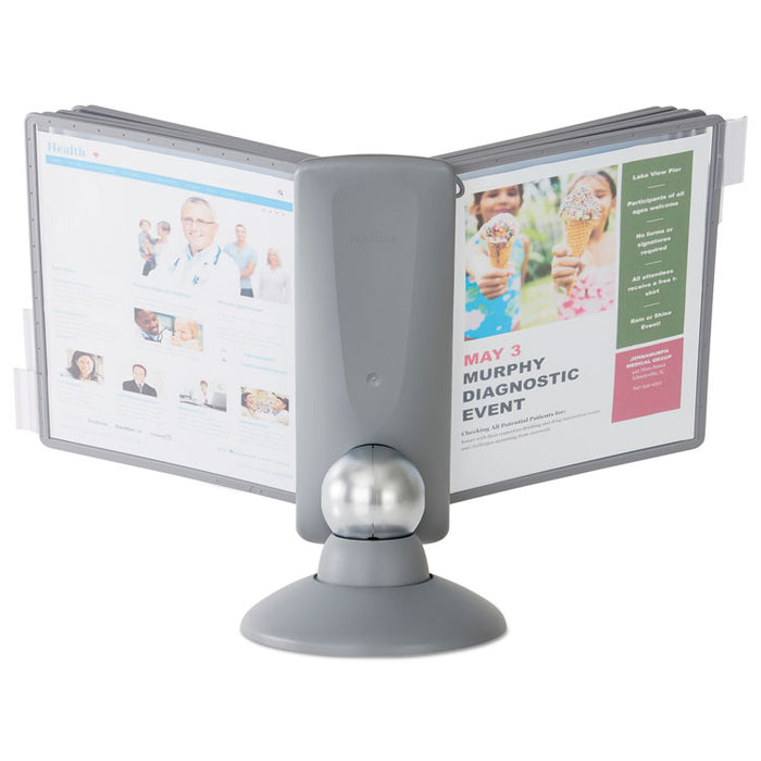 SHERPA Motion Desk Reference System, 10 Panels, Gray Borders