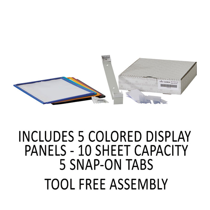 VARIO Wall Reference System, 5 Panels, Letter, Asst. Borders & Panels