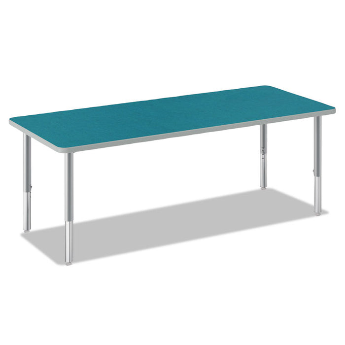 Build Rectangle Shape Table Top, 60w x 24d, Blue Agave