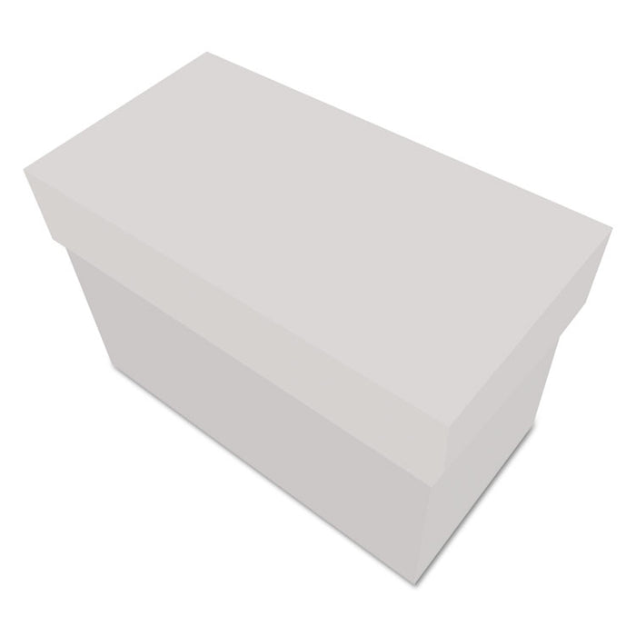 Index Card Box with 100 Ruled Index Cards, 4" x 6", Gray