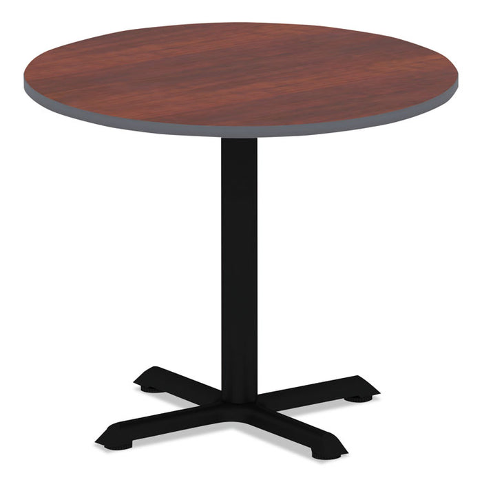Reversible Laminate Table Top, Round, 35.38w x 35.38d, Medium Cherry/Mahogany