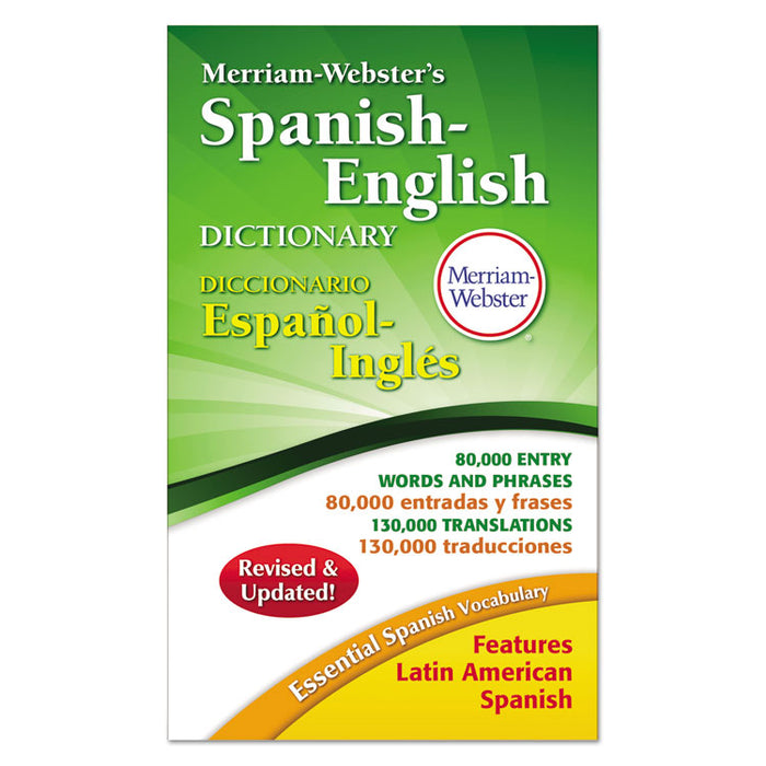 Merriam-Websterâs Spanish-English Dictionary, 928 Pages