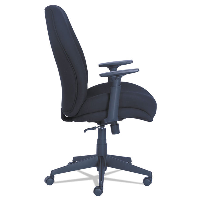 Baldwyn Series Mid Back Task Chair, Supports up to 275 lbs., Black Seat/Black Back, Black Base