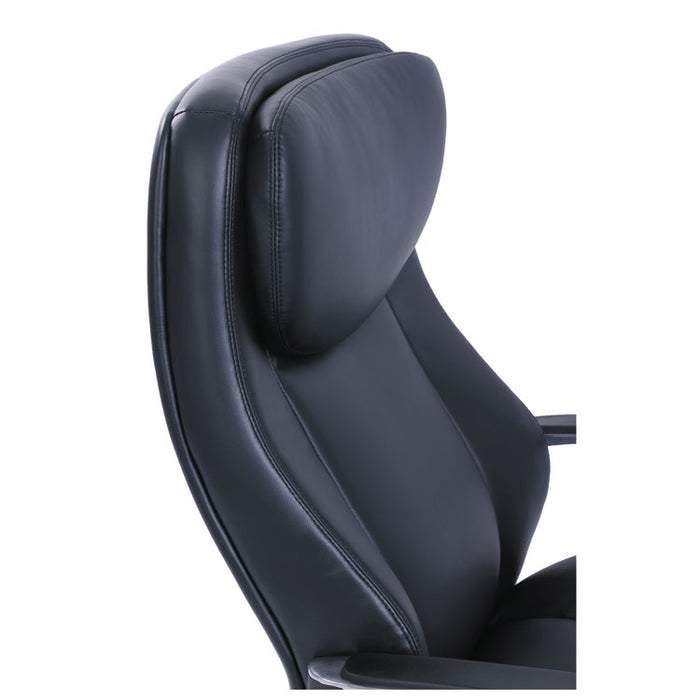 Commercial 2000 Big/Tall Executive Chair, Supports Up to 400 lb, 20.5" to 23.5" Seat Height, Black Seat/Back, Silver Base