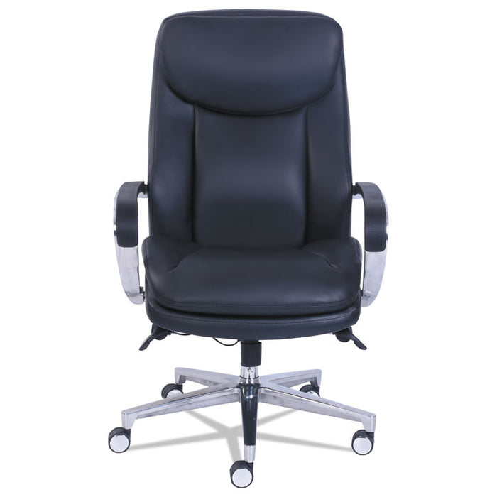 Commercial 2000 High-Back Executive Chair, Dynamic Lumbar Support, Supports 300lb, 20" to 23" Seat Height, Black, Silver Base