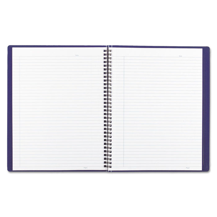 Duraflex Poly Notebook, 1 Subject, Medium/College Rule, Blue Cover, 11 x 8.5, 80 Sheets