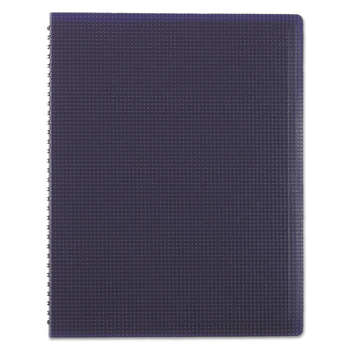 Duraflex Poly Notebook, 1 Subject, Medium/College Rule, Blue Cover, 11 x 8.5, 80 Sheets