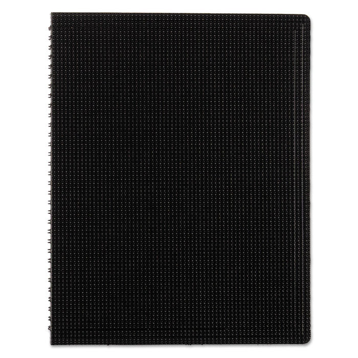 Duraflex Poly Notebook, 1 Subject, Medium/College Rule, Black Cover, 11 x 8.5, 80 Sheets