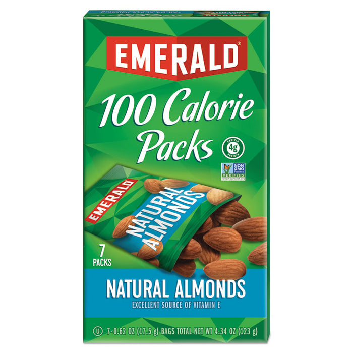 100 Calorie Pack All Natural Almonds, 0.63 oz Packs, 7/Box