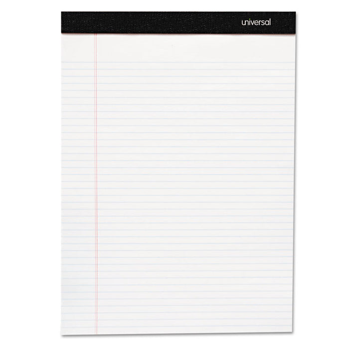 Premium Ruled Writing Pads, Wide/Legal Rule, 8.5 x 11, White, 50 Sheets, 6/Pack