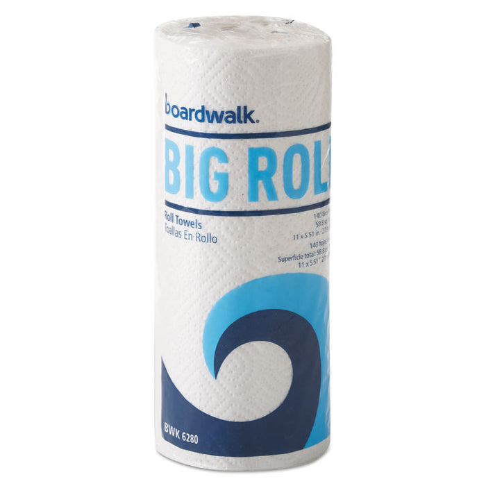 Office Packs Perforated Paper Towel Rolls, 2-Ply, White, 5.5"x11",140/Roll,12/Ct