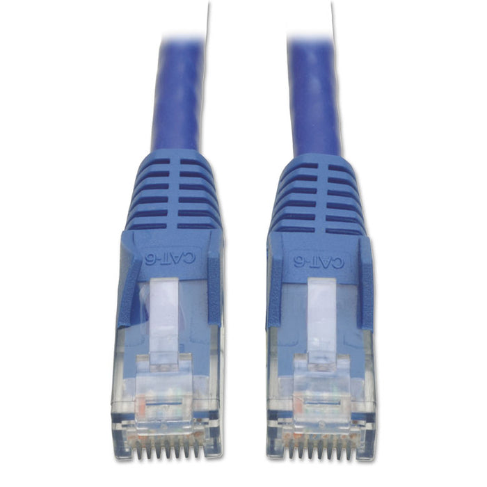 Cat6 Gigabit Snagless Molded Patch Cable, RJ45 (M/M), 1 ft., Blue