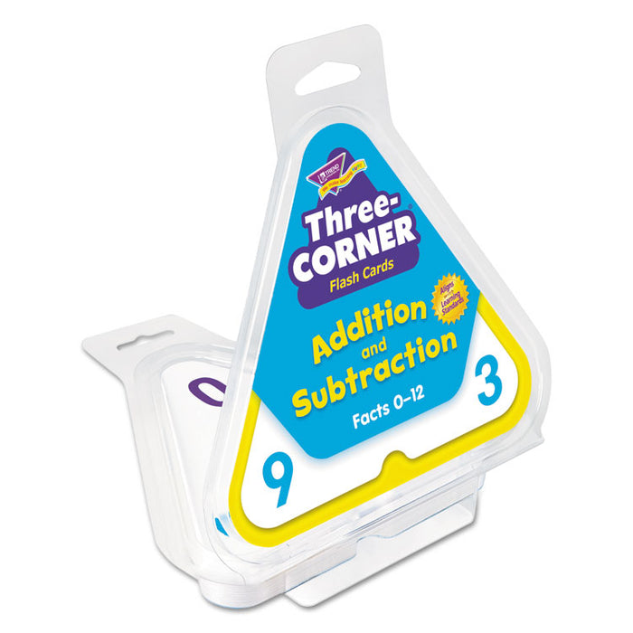 Addition/Subtraction Three-Corner Flash Cards, 6 & Up, 48/Set