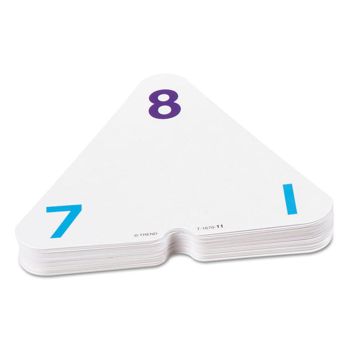 Addition/Subtraction Three-Corner Flash Cards, 6 & Up, 48/Set