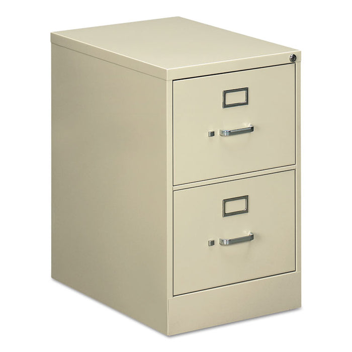 Two-Drawer Economy Vertical File Cabinet, Legal, 18.25w x 25d x 29h, Putty