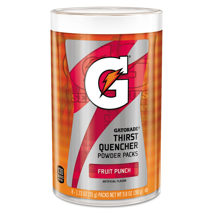 Thirst Quencher Powder Drink Mix, Fruit Punch, 1.34oz Stick, 64/Carton